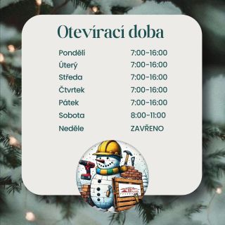 Vážení zákazníci, s příchodem zimní sezóny upravujeme naši otevírací dobu. ❄️ Těšíme se na vaši návštěvu! ⛄️ ————...